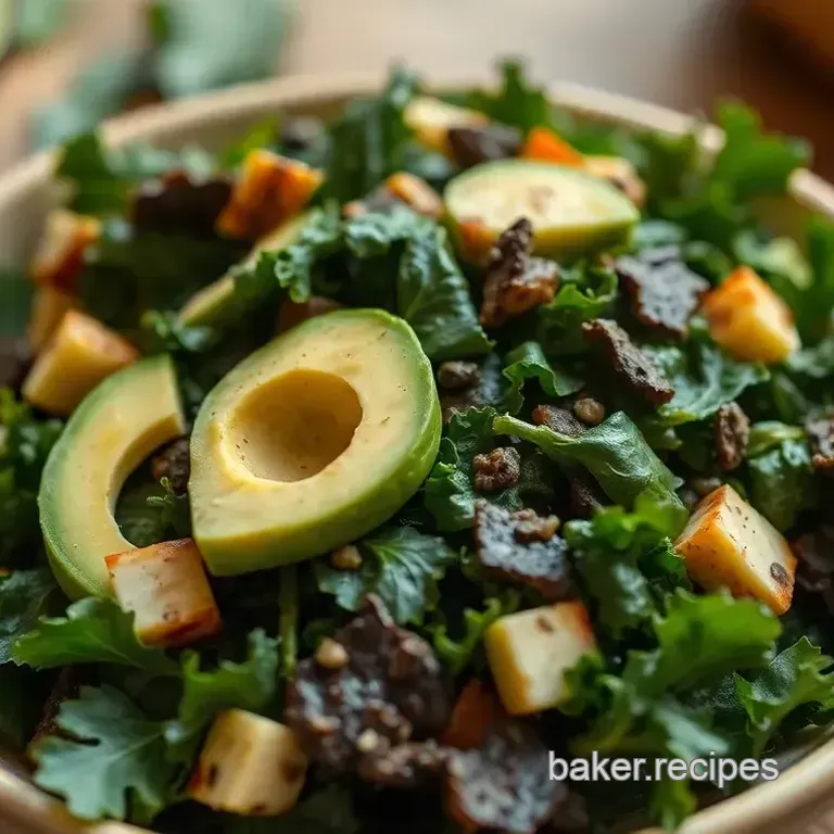Crisp Kale & Avocado Delight Salad