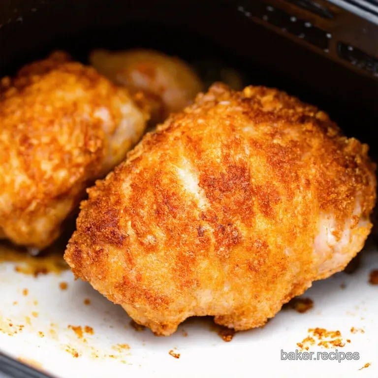 Crispy Air Fryer Chicken Thighs presentation