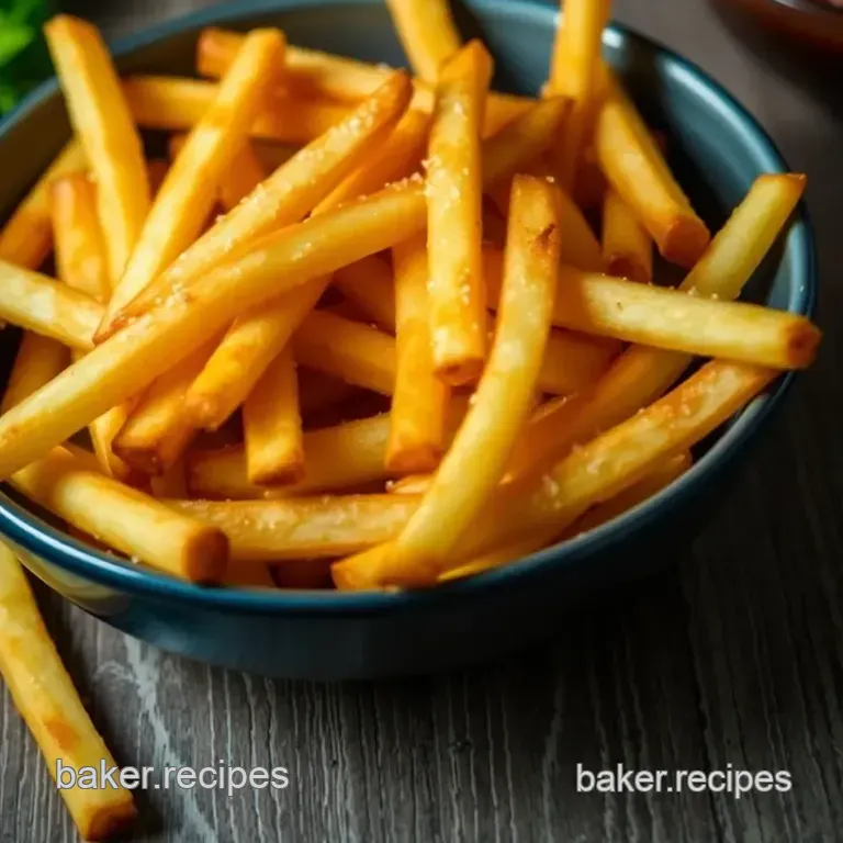 Crispy Air Fryer Frozen French Fries: a Quick and Delicious Snack presentation