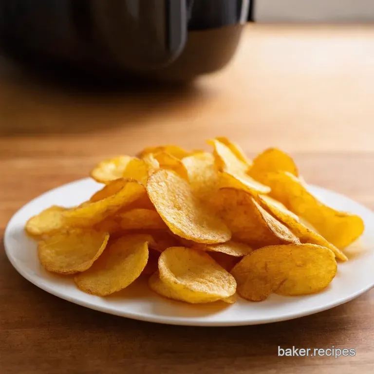 Crispy Air Fryer Potato Chips Pubstyle Perfection at Home presentation