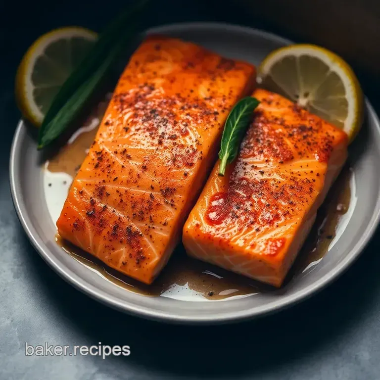 Crispy Air Fryer Salmon: a Quick and Flavorful Delight presentation