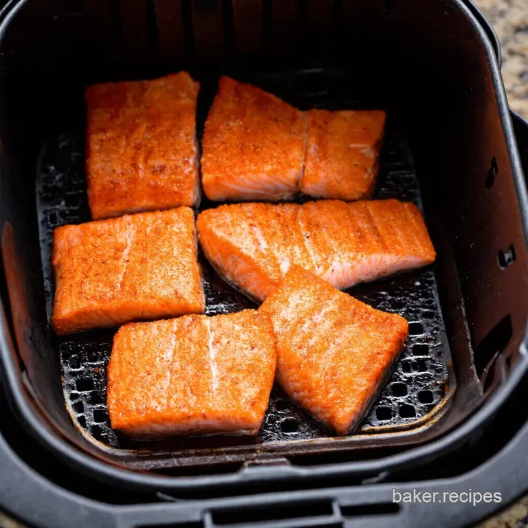 Crispy Air Fryer Salmon Bites with Lemondill Aioli presentation