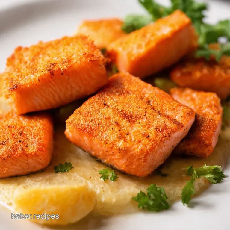 Crispy Air Fryer Salmon Bites with LemonDill Aioli