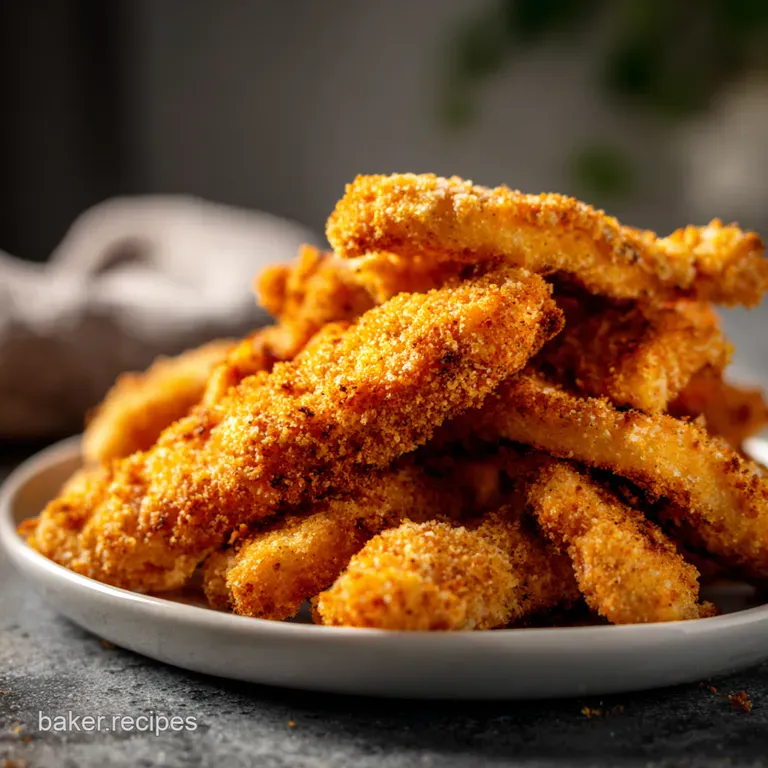 Crispy Baked Chicken Strips: the Healthy Fry-Up presentation