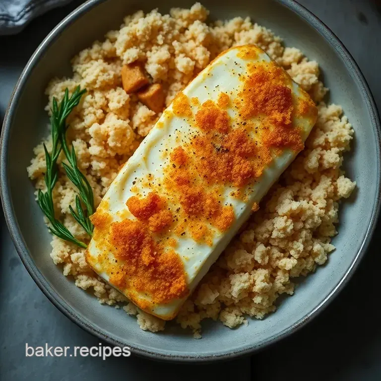 Crispy Baked Cod Dreamlight Valley presentation