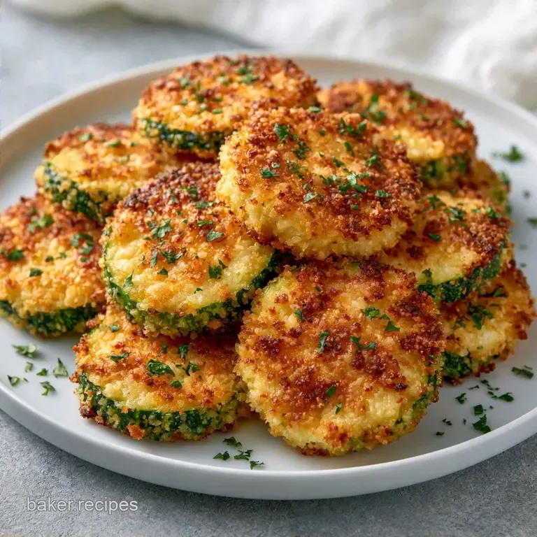 Parmesan-Crusted Baked Zucchini Slices
