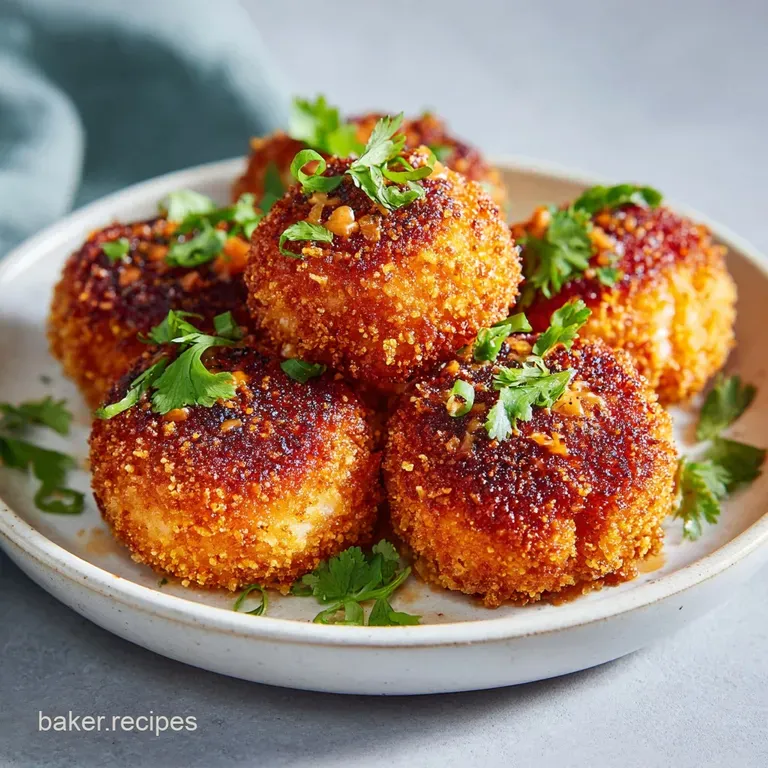 Perfectly glazed salmon bites piled high on a white plate, garnished with scallions offering a pop of fresh green color.