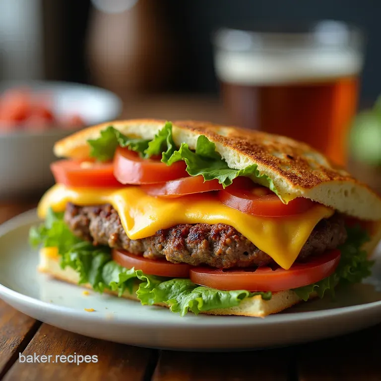 The NoBun Required Crispy Cheeseburger Tortilla Melt