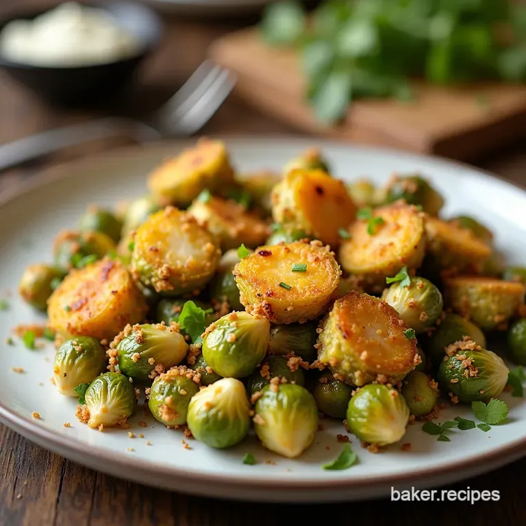 The NoNonsense Crispy Cheesy Brussels Sprouts Bake