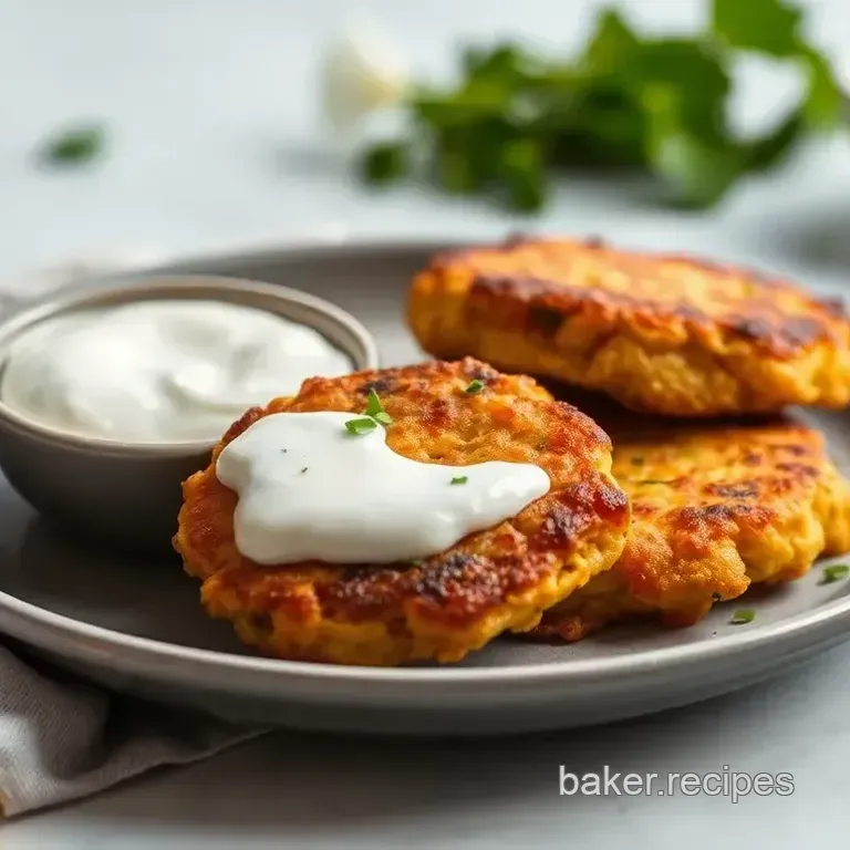 Crispy Fried Corn Fritters with Greek Yogurt Sauce