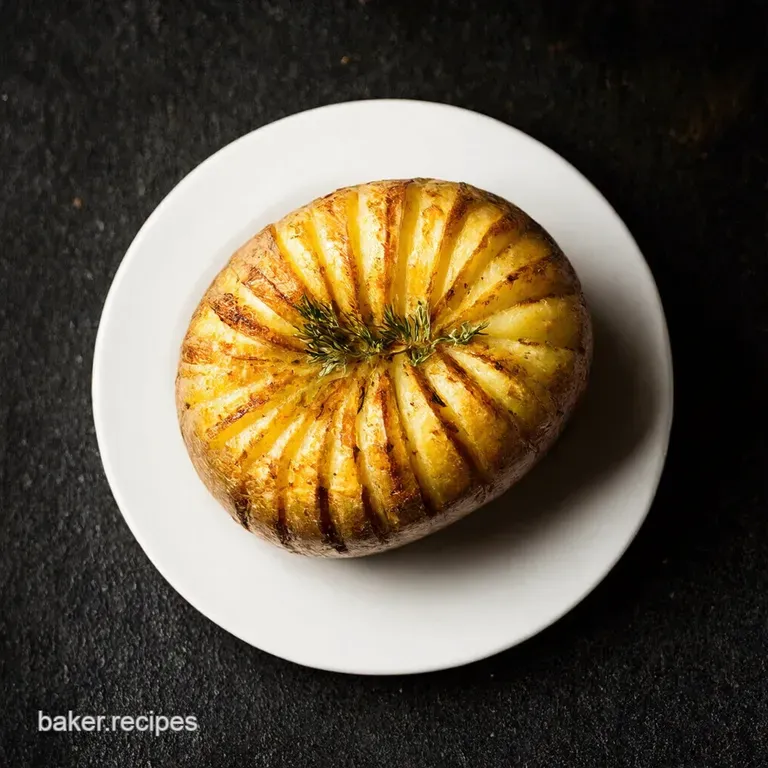 Crispy Garlic Herb Hasselback Potatoes