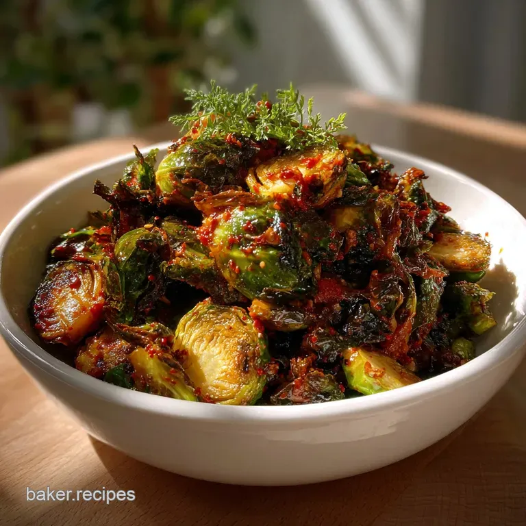 Crispy Gochujang Brussels Sprouts: Umami Crunch
