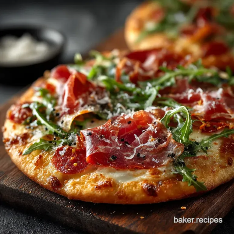 The Italian Job Highheat Crispy Thin Crust Pizza presentation