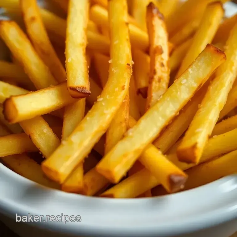 Crispy Homemade French Fries: a Classic Comfort Food presentation
