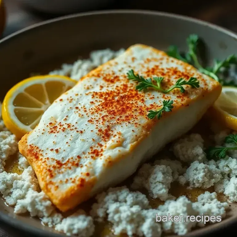 Crispy Pan Fried Cod with Lemon Herb Butter
