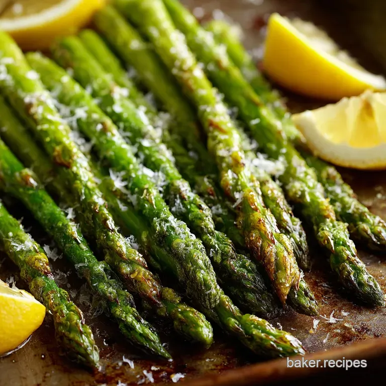 Sunshine Spears Perfectly Roasted Asparagus with Zesty Lemon presentation