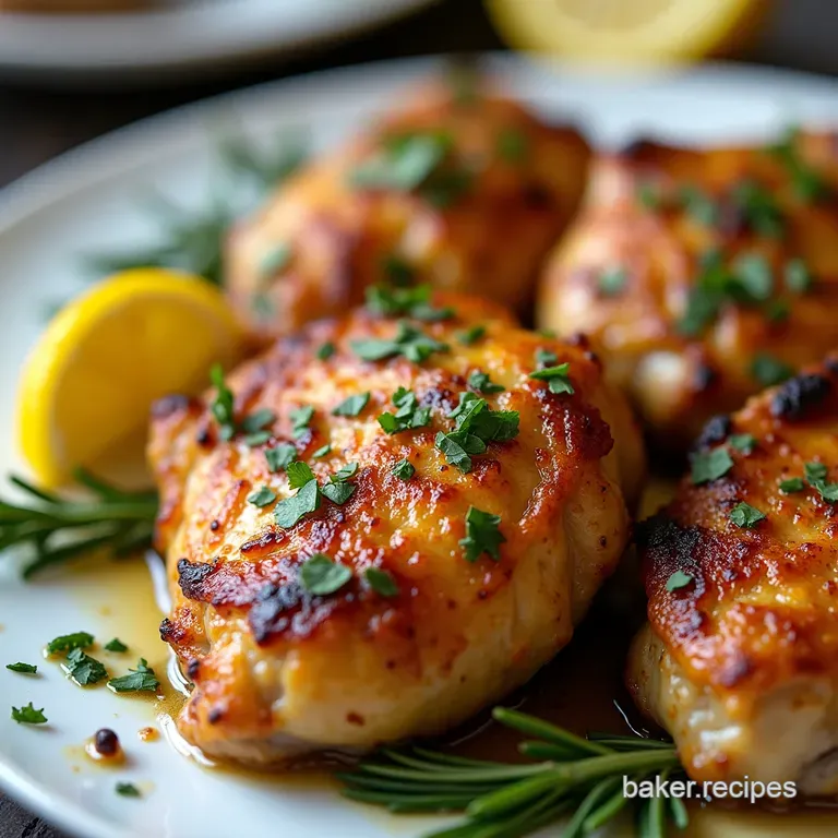 The Ultimate Crispy Skin Rosemary Lemon Chicken Thighs