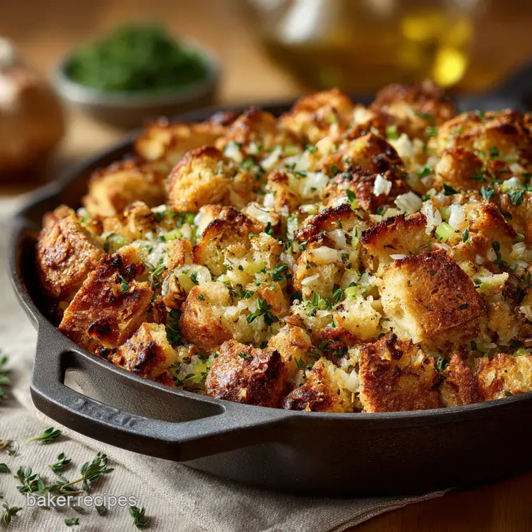 Thanksgiving Stuffing: Herby Sourdough Dressing with a Perfect Crispy Crust