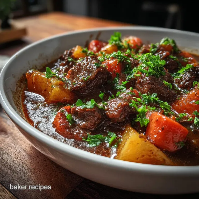 Beef Stew in Crock Pot with Velvety Gravy
