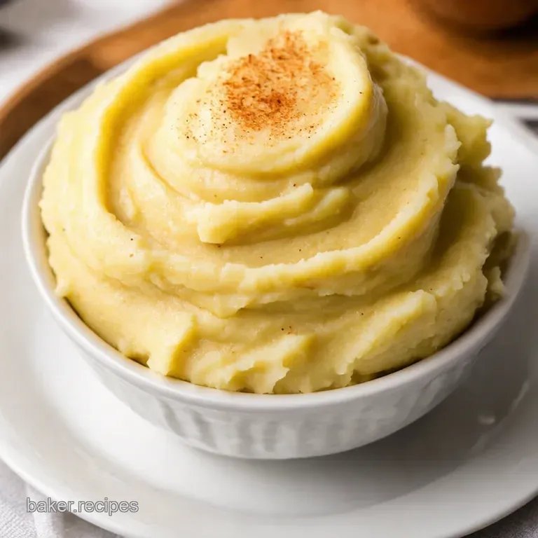 Crockpot Creamy Dreamy Mashed Potatoes presentation
