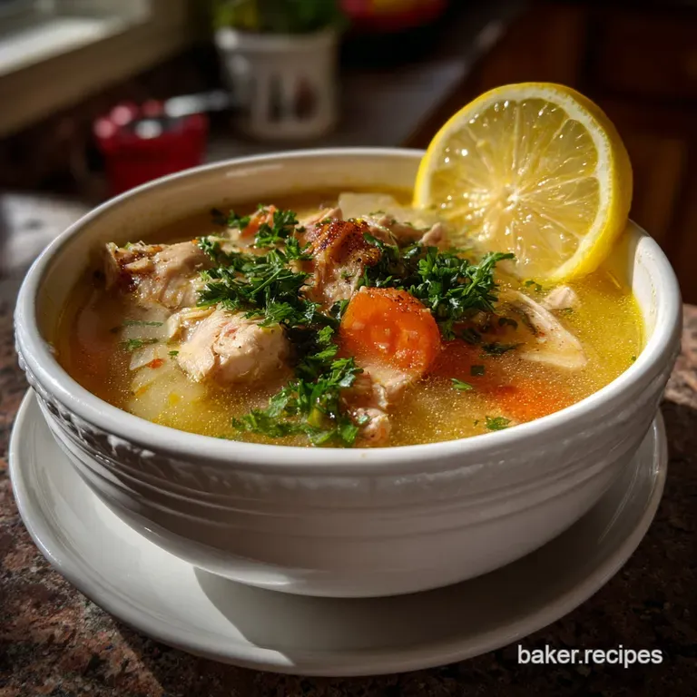 Healthy Wholesome Crockpot Lemon Chicken Soup: Fast Flavor presentation