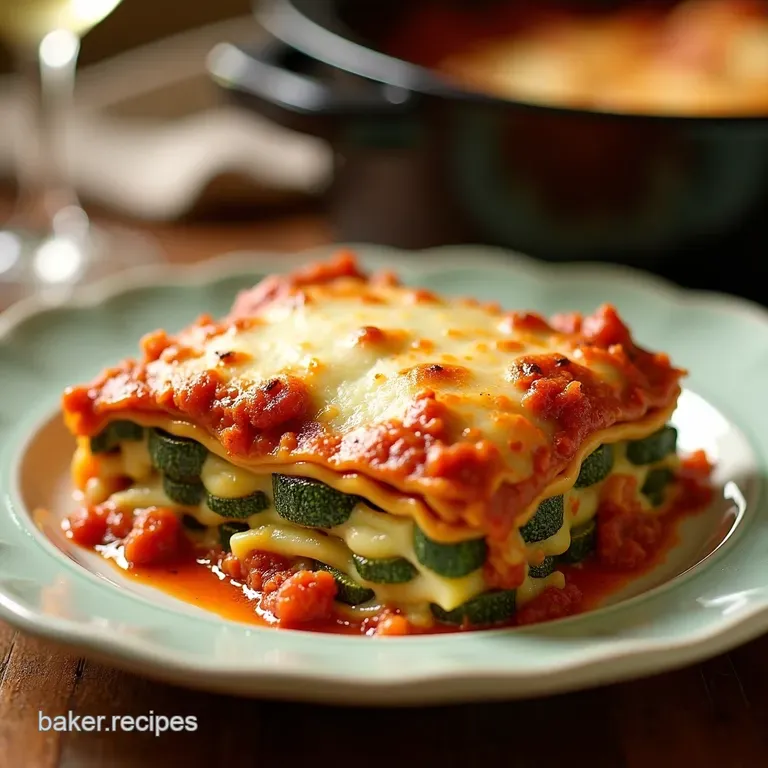 Crockpot Zucchini Lasagna presentation