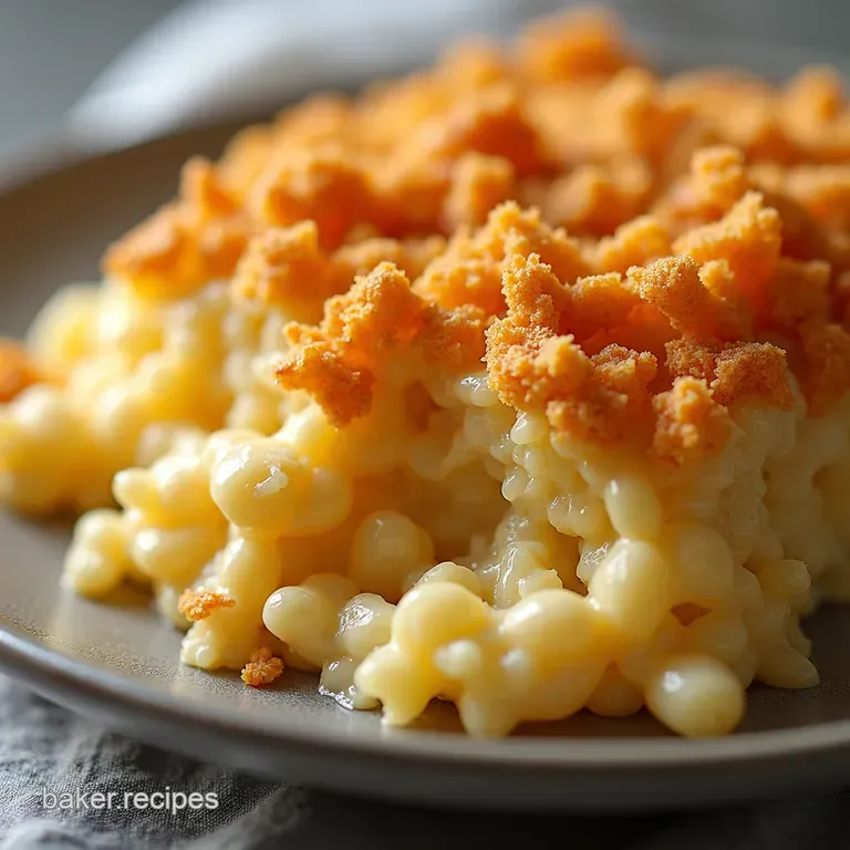 The Golden Crown Creamy Hashbrown Casserole with a Crunchy Cornflake Topping