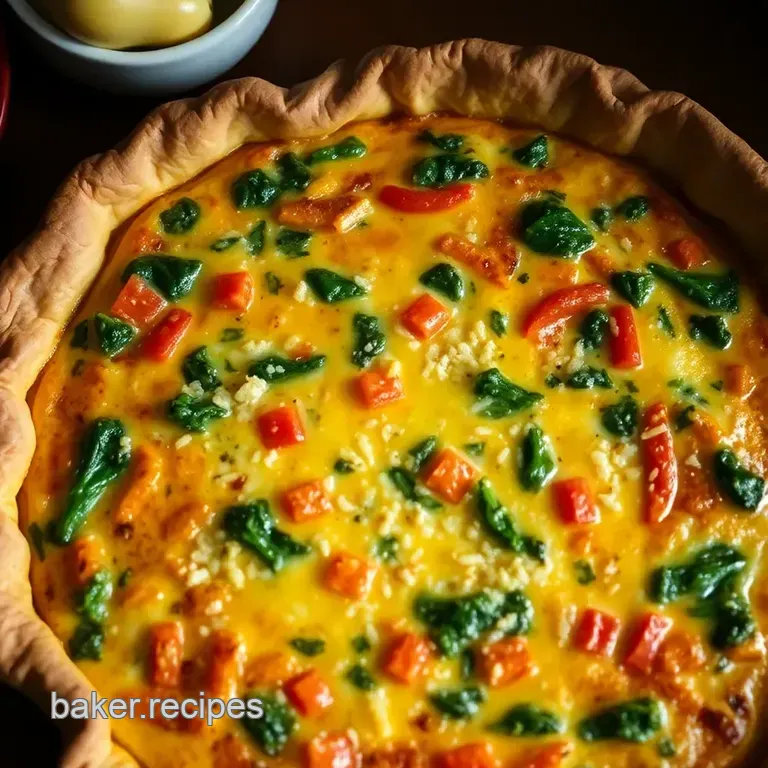 Crustless Veggie Quiche: a Delightful Slice of Simplicity presentation