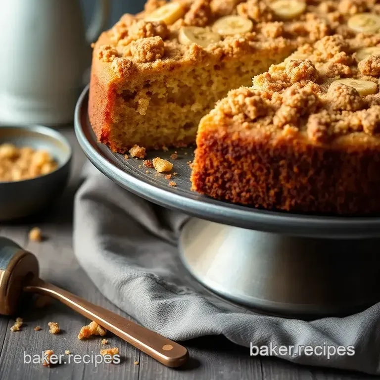 Banana Crumb Cake Delight presentation