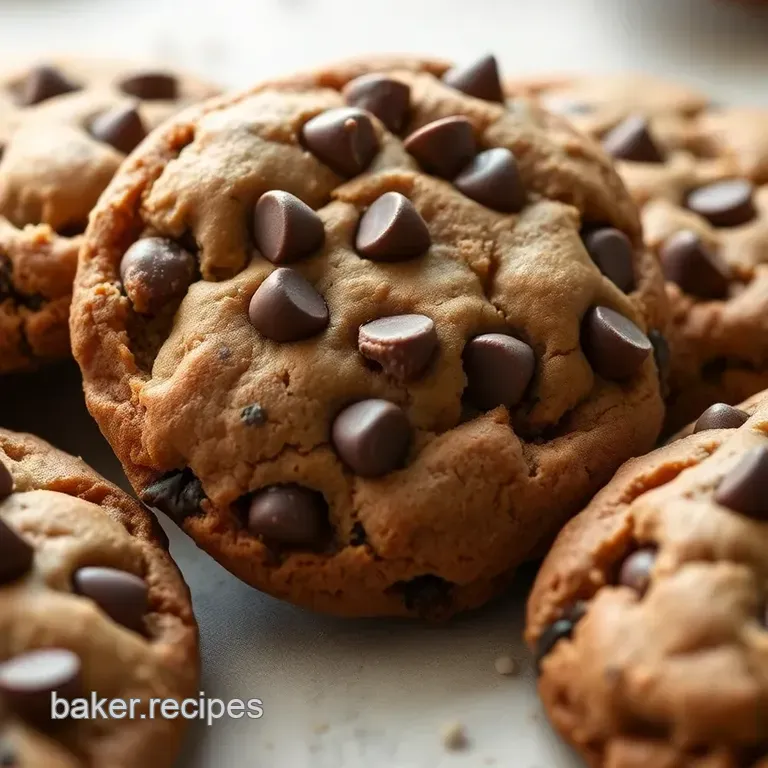 Decadent Chocolate Chip Cookies presentation
