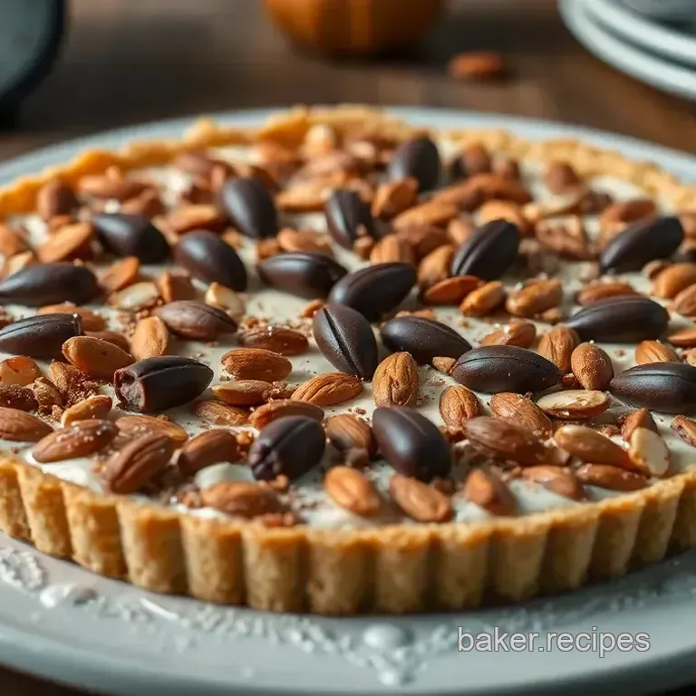 Decadent Chocolate Coconut Almond Tart