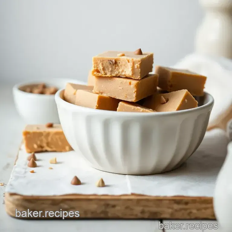 Decadent Peanut Butter Fudge Bliss presentation