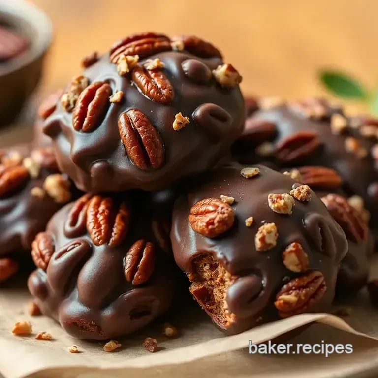 Decadent Pecan Chocolate Turtles