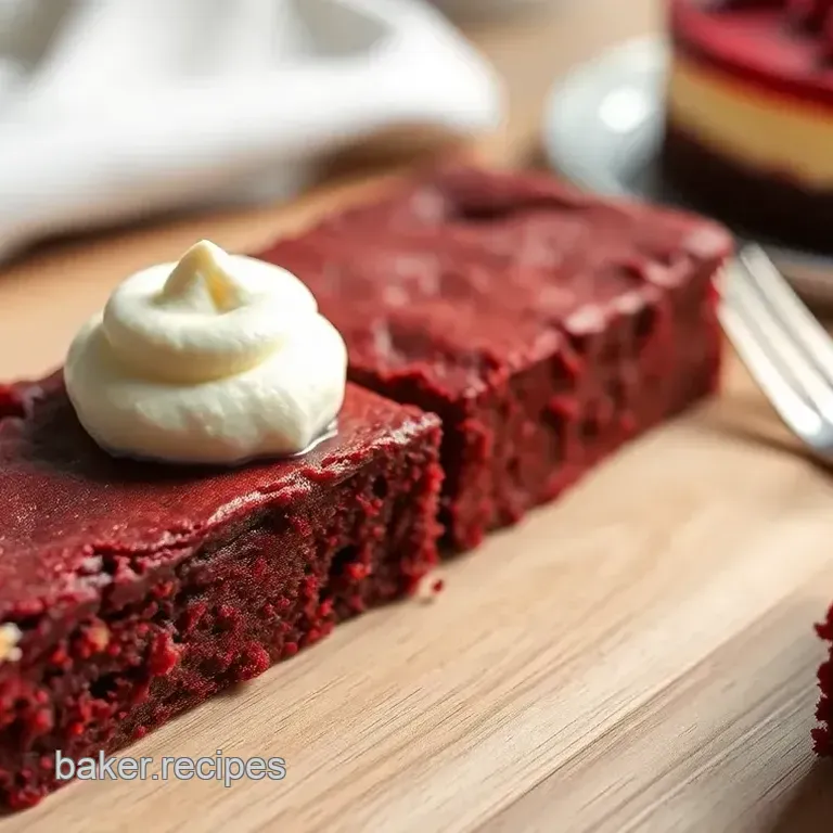 Decadent Red Velvet Brownies with Creamy Cheesecake Swirl