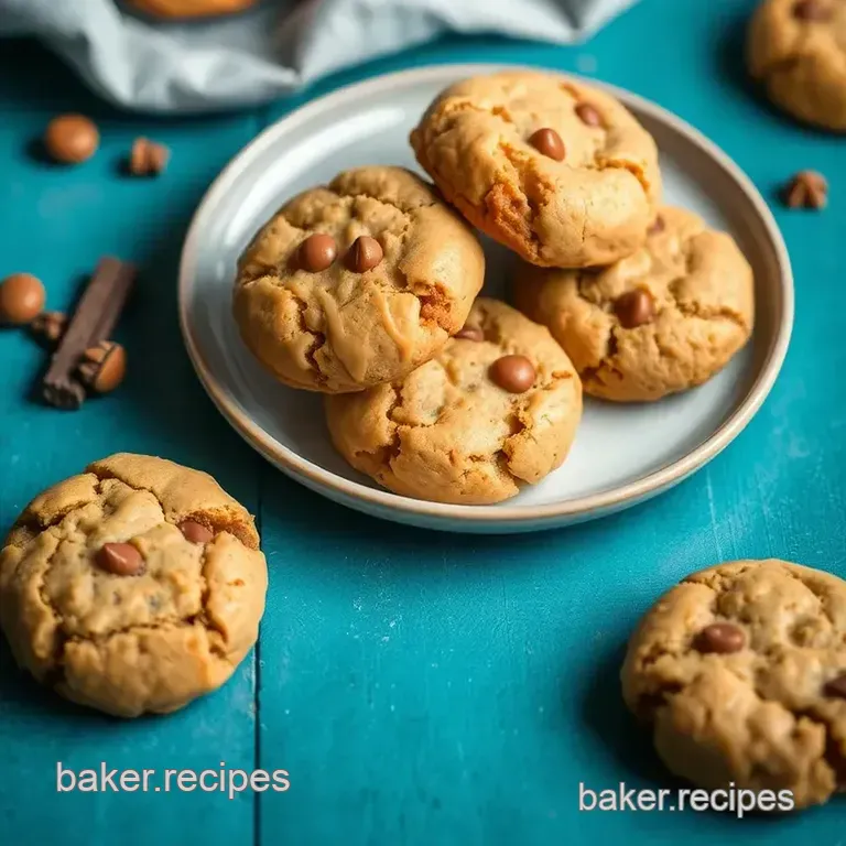 Rolo-Studded Peanut Butter Cookies presentation