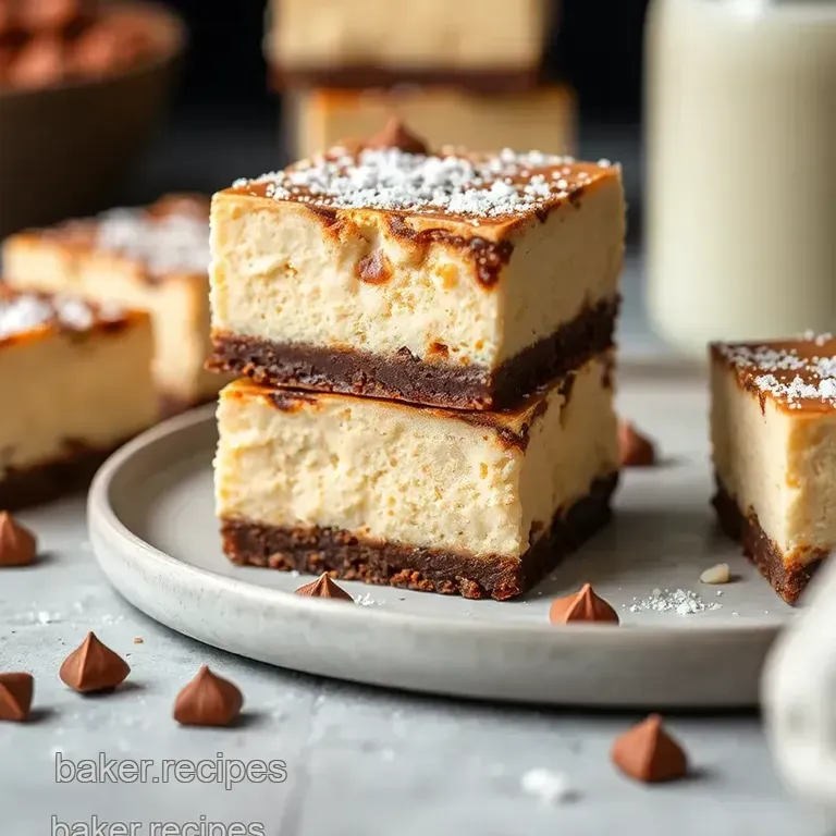 Decadent Snickers Cheesecake Bars presentation