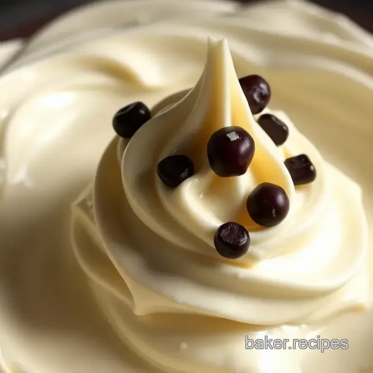 Decadent Vanilla Buttercream Frosting presentation