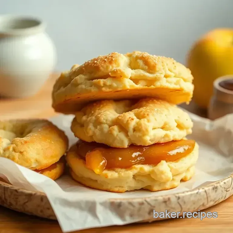 Bake Apple Biscuits with Sweet Filling