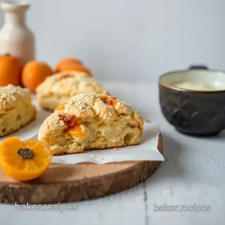 Zingy Apricot & Ginger Scones presentation
