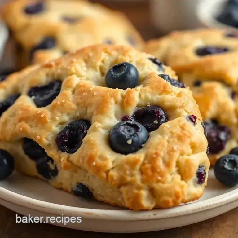 Delicious Blueberry Scones with a Golden Crust