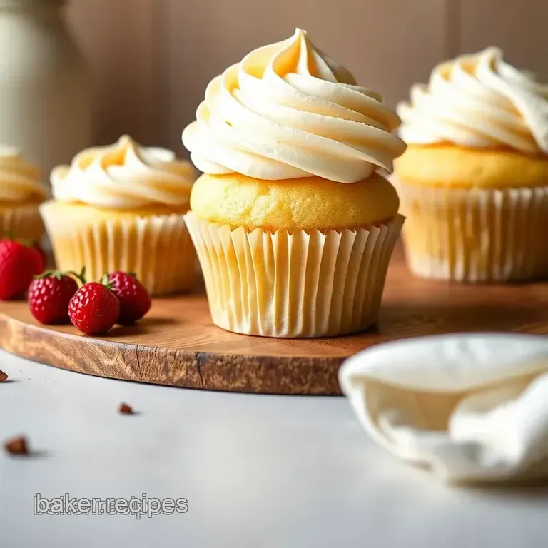 30-Minute Fluffy Vanilla Cupcakes: Sweet Perfection in Every Bite! presentation