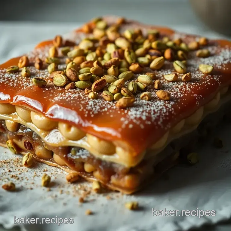 Delightful Pistachio Baklava Recipe presentation