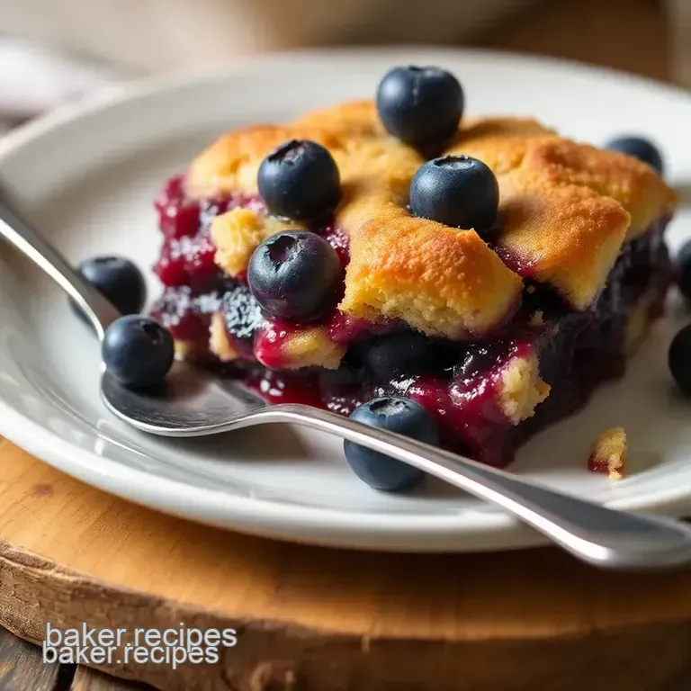 Easy Blueberry Cobbler: A Quick Dessert Delight presentation