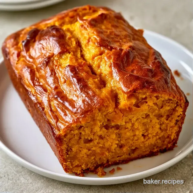 Thick slices of warm, amber-hued bread on a minimalist white ceramic plate with a melting pat of salted butter.