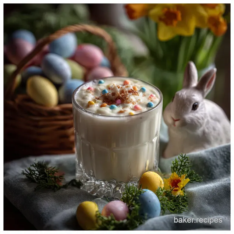 Easter Drunk Bunny: Velvety Strawberry Cream Cocktail