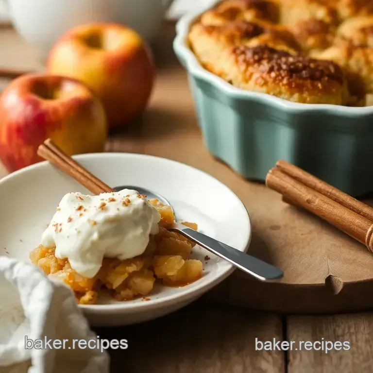 My Go-To Bake Apple Cobbler with Warm Cinnamon Flavor presentation