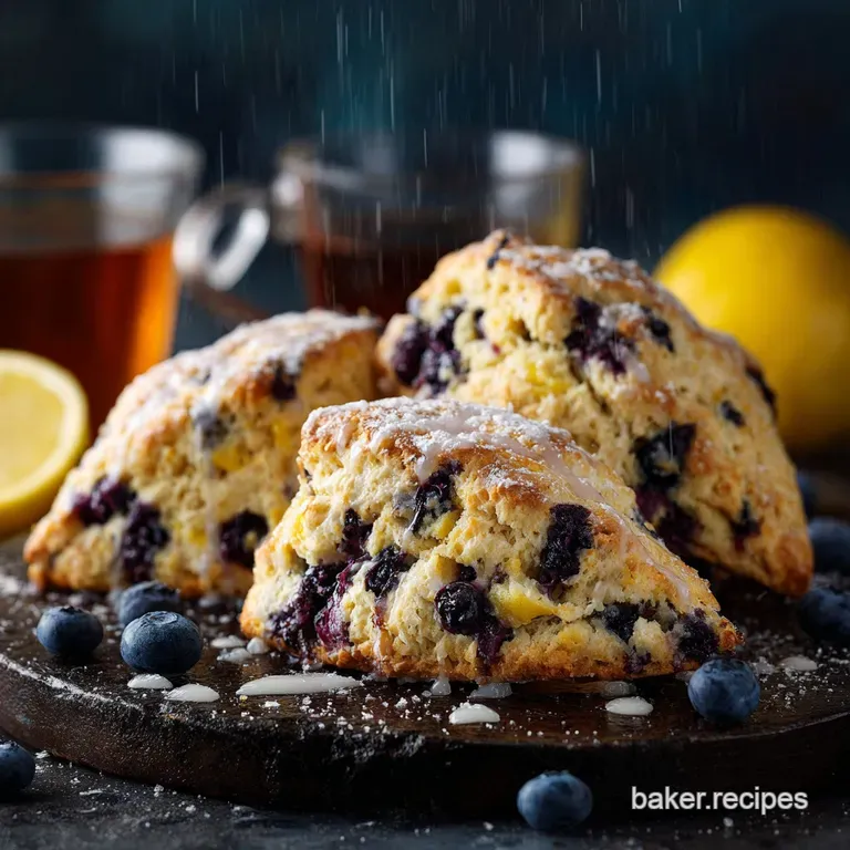 Easy Baking Recipe for Beginners: Fluffy Lemon Blueberry Scones