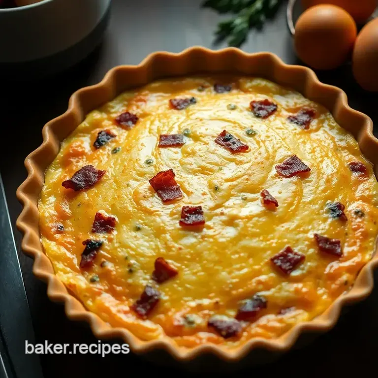 Easy Cheesy Quiche Lorraine presentation
