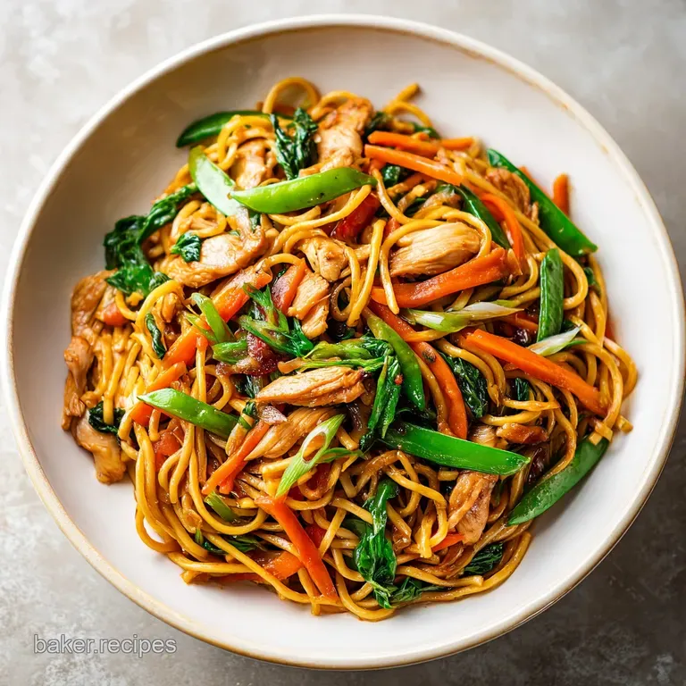 Chicken Lo Mein Recipe: Tender Chicken & Silky Noodles