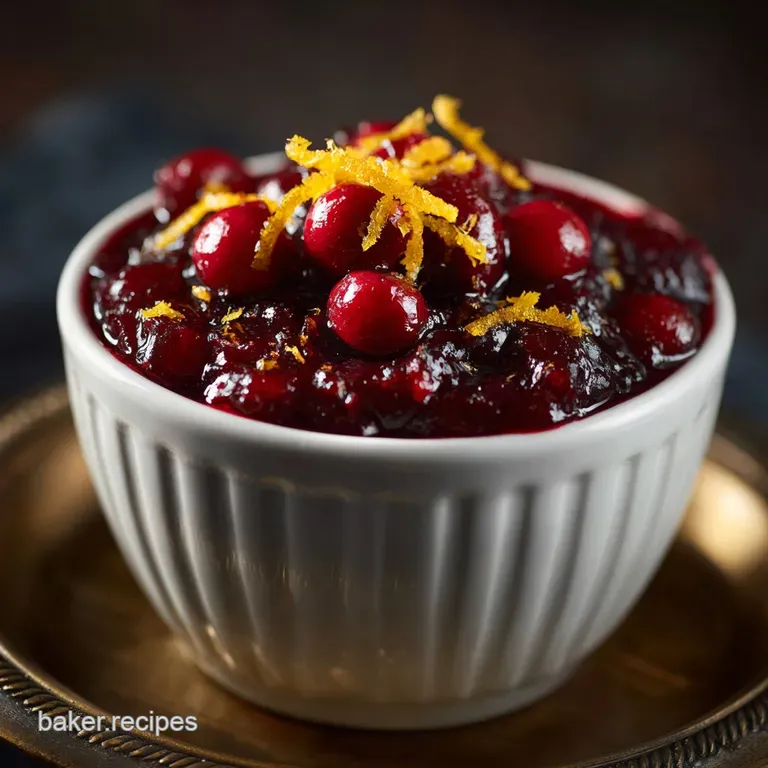 Cranberry Sauce with Orange Zest: the Ultimate Easy Holiday Recipe presentation